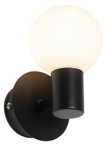 Модерна стенна лампа черна IP44 - Cederic Up