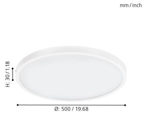 Eglo 97271 - LED димируемо таванно осветително тяло FUEVA 1 LED/25W/230V 3000K