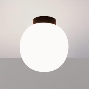 Casablanca – плафон Acai, бял/черен, стъкло, 16 см, E27, Затъмняване, Бял, Дневна/трапезария, Стъкло