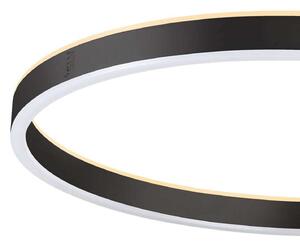 SLV LED стояща лампа One Straight, черна, 2700/3000 K, Затъмняване, Черен, Дневна/трапезария, Метал, Модерен