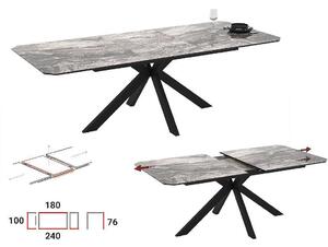 Трапезна маса Crystal Luxe - 180 - 240 х 100 х 76 cm