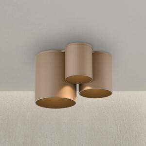 PURE LED лампа за баня Point, бронзов цвят, 18 cm, 3-крилна., Затъмняване, Бронзов / античен месинг, Баня, Метал, Модерен