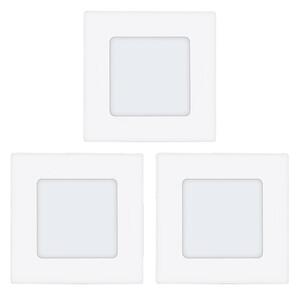 Eglo 78196 - КОМПЛЕКТ 3x LED вградени таванни осветителни тела 3xLED/2,7W/230V