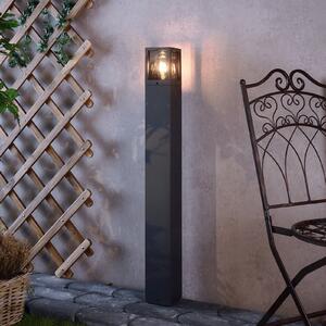 Deko-Light Осветление за пътеки Facado II, височина 100 cm, сива/димна 11 x cm IP65, Затъмняване, Сив, Алуминий, Модерен