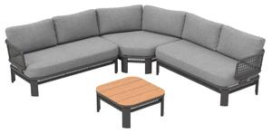 Garden Point Ravello Corner 5 антрацитен комплект ъглови мебели