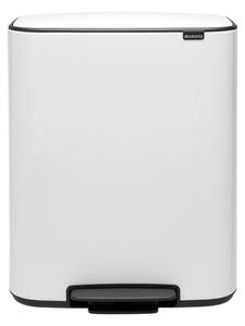 Кош за боклук Brabantia Bo Pedal 1003182, 60 л, Леко затваряне, Противоплъзгаща основа, Бял