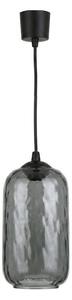 Brilagi - LED полилей на кабел R GLASS 1xE27/60W/230V, Ø 14 см, черен/димно сив