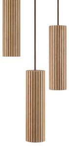 Brilliant - Подвесен полилей на кабел LAKEWOOD 3xGU10/10W/230V Ø 28 см кафяв