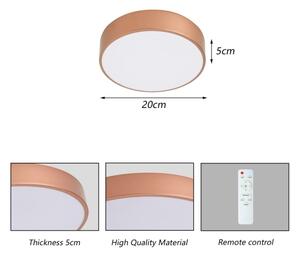 Brilagi - Димируемо LED таванно осветително тяло POOL LED/24W/230V Ø 20 cm бронзово + с дистанционно управление