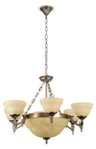 BRILAGI - Полилей на верига DAHLIA, 9xE27/40W/230V, Ø 74 cm, месинг