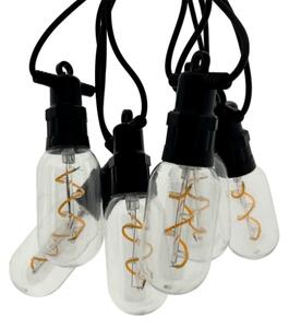 LED външна декоративна гирлянда 6xLED/0,6W/230V 4,5 m IP44 черна