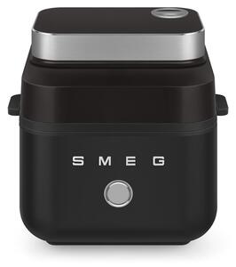 Фритюрник с горещ въздух Smeg Collezione AFC01BLMAU, 1450W, 7.3 л, 40-200°C, 7 програми, Двоен режим, Сензорно управление, Таймер, LED, Черен