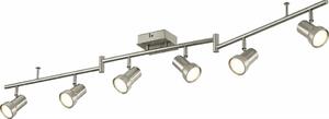 LED точково осветително тяло 6xGU10/4,7W/230V матов хром