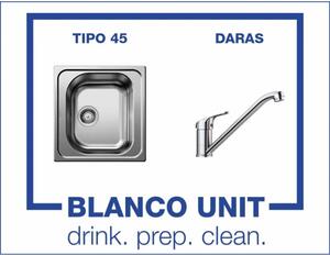 Bundle Blanco Tipo 45 мат+Blanco Daras Хром Промо пакет мивка със смесител