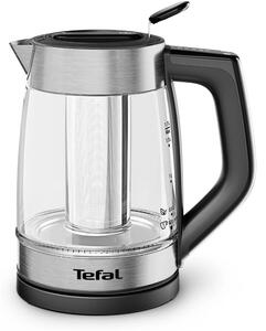 Електрическа кана Tefal BJ760DE0, вместимост 1.7 литра, цветен индикатор, 2200W, черна