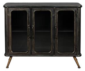 Черна метална витрина 100x80x37 cm Denza – Dutchbone