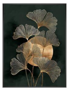 Печатна картина с включена рамка 60x80 cm Gold Ginkgo – Styler