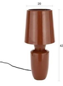 Теракотена метална настолна лампа с метален абажур (височина 42 cm) Classy – Zuiver