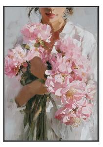 Печатна картина с включена рамка/върху платно 70x100 cm Floral Embrace – Styler