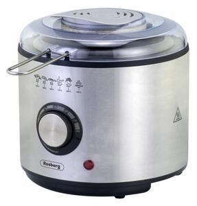 Фритюрник Rosberg R51980U, вместимост 1 л., таймер, 950W, инокс