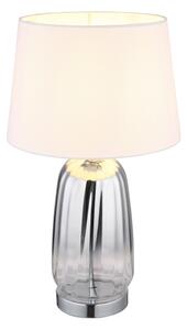 Globo 24142W - Настолна лампа CLASSY 1xE27/40W/230V бяла/сребриста