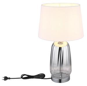 Globo 24142W - Настолна лампа CLASSY 1xE27/40W/230V бяла/сребриста