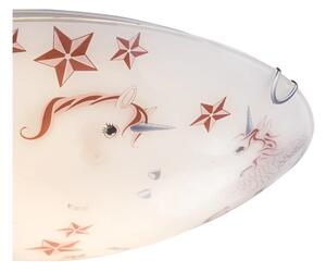Globo 40609-2 - Плафон NATALIE 2xE27ILLUS/60W/230V диаметър 40 см