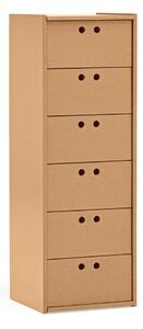 Шкафче в естествен цвят 40x118x40 cm Wally – Teulat