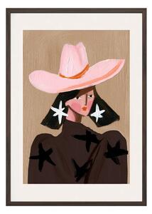 Печатна картина с включена рамка 50x70 cm Cowgirl – Styler