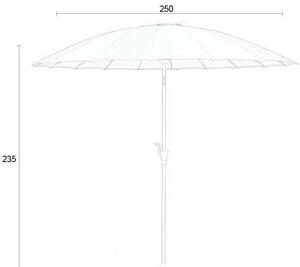 Бежов чадър ø 250 cm Sunshine – Zuiver