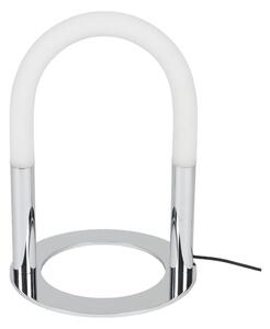 Метална LED затъмняваща се настолна лампа в сребрист цвят (височина 36 cm) Arch – Zuiver