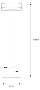 LED презареждаема настолна лампа с регулиране на яркостта SAM LED/5W/5V 3600 mAh черна/златна