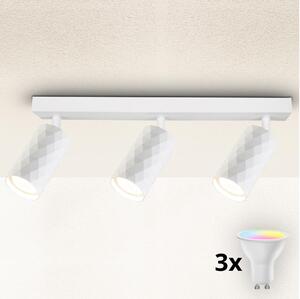 Brilagi - LED RGBW димируемо точково осветително тяло SELE DIAMANT 3xGU10/4,8W/230V бяло