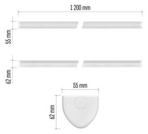 LED подшкафно осветително тяло LED/40W/230V 4000K 120 cm