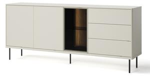 Скрин Voloma 104, Кашмир, Тъмен дъб, 83x194x41cm