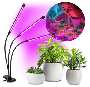 LED Димируема лампа с щипка за growing plants VITARO 3xLED/10W/230V черен