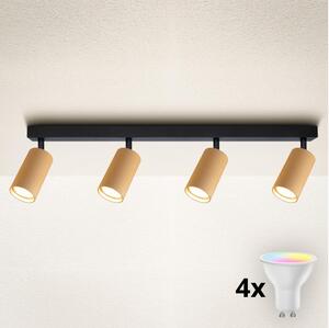 BRILAGI - LED RGBW димируемо точково осветително тяло SELE MODERN 4xGU10/4,8W/230V златисто