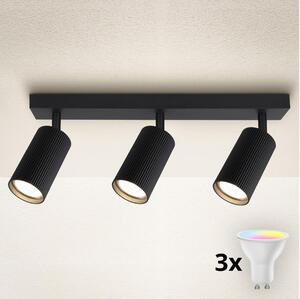 BRILAGI - LED RGBW димируемо точково осветително тяло SELE MODERN 3xGU10/4,8W/230V черно