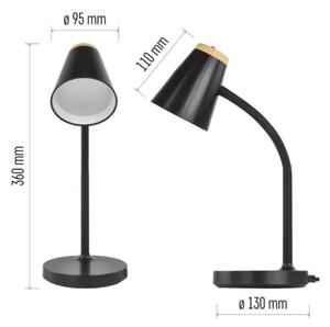 LED настолна лампа TARA LED/4,5W/230V 4000K черна