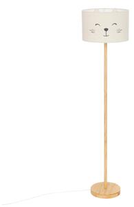 Atmosphera - Детска подова лампа FÉLIX 1xE27/40W/230V с котешки мотив