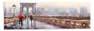 Акварел върху платно , 45 x 140 cm New York Bridge - Styler