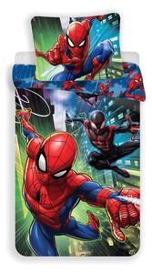 Единично детско памучно спално бельо 140x200 cm Spider-man – Jerry Fabrics