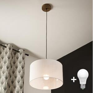 Brilagi - LED Полилей ANTHONY 1xE27/60W/230V дъб орех/бял
