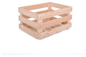 Дървена кутия за съхранение в естествен цвят 42x29x22 cm Apple Box – Rojaplast