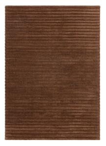 Тъмнокафяв ръчно изработен вълнен килим 160x230 cm – Asiatic Carpets