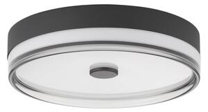 Матово черно стоманено LED затъмняващо се осветително тяло за таван Helios – Nova Luce