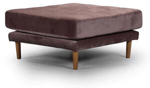 Табуретка Midcentury в ръждиво розово кадифе, 80/80/37 см