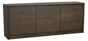 Скрин от декор от дъб в тъмно естествен цвят 180x70x40 cm Melstone – Rowico