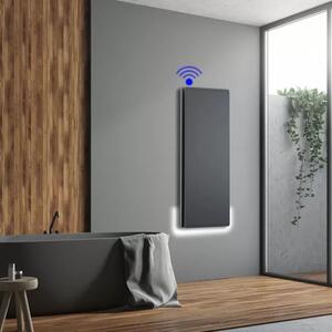 Електрически отоплител за баня TEDAN Icon Gray Wi Fi 750W, цвят сив
