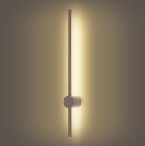Brilagi - LED външен стенен аплик AURA LED/12W/230V 3000K IP54 65 cm кафяв CRI 90
